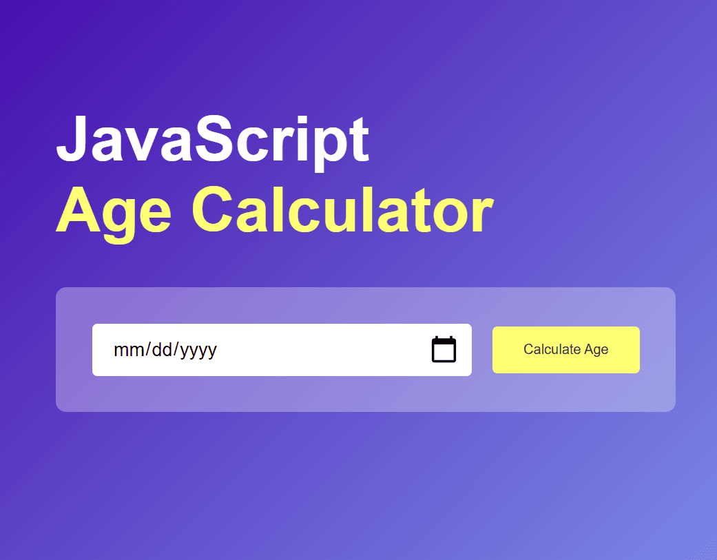 Age Calculator
